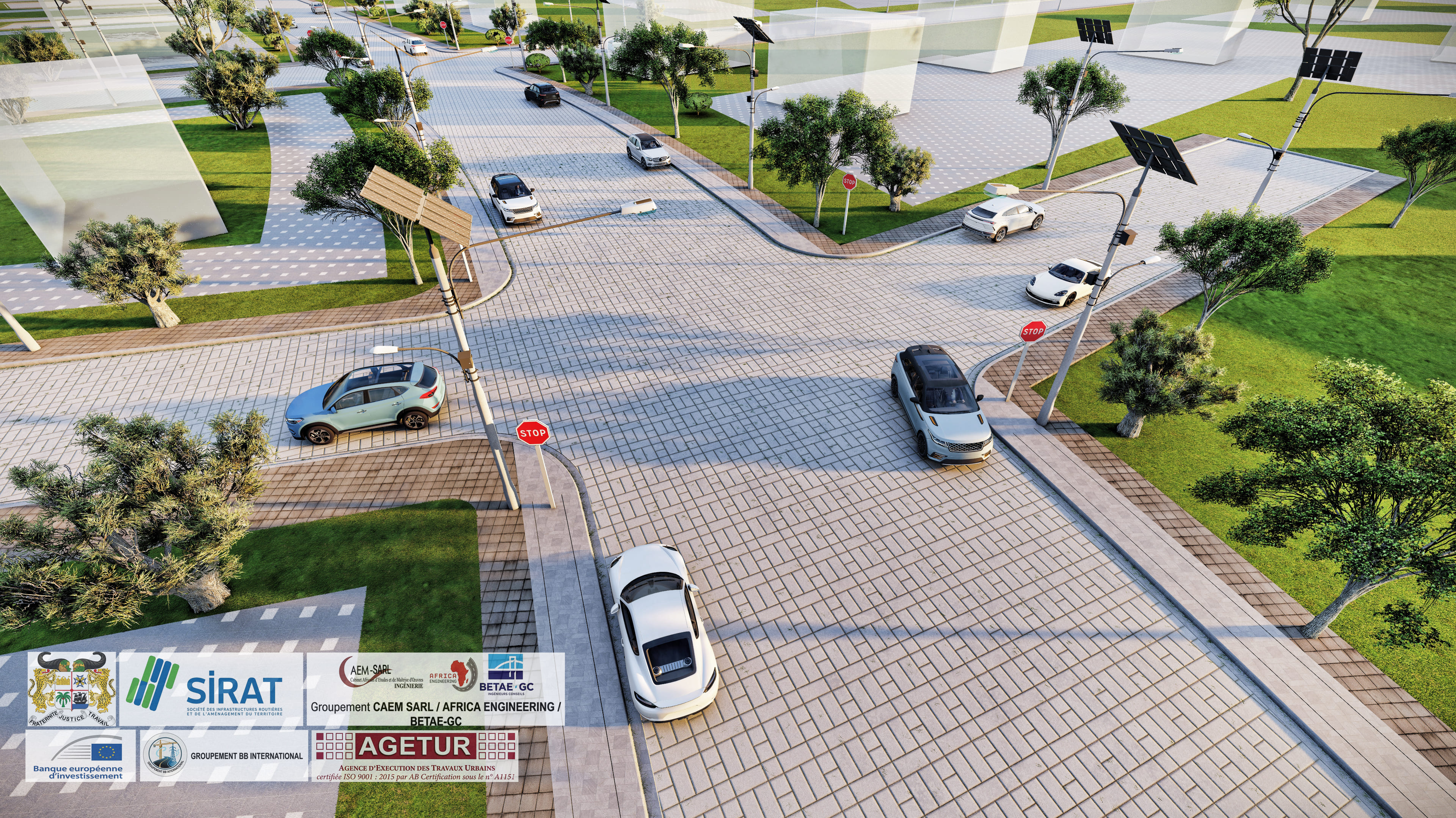 Intersection urbaine durable Bohicon - Projet SIRAT Groupement BB International AGETUR BEI